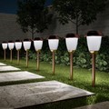 Nature Spring Set of 8 Solar Path Lights, 16-inch Tall Stainless Steel Outdoor Stake Lighting for Garden
(Copper) 750984BHO
